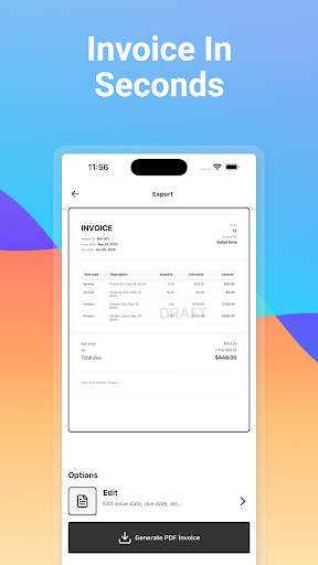 TrackStar- Time Track- Invoice