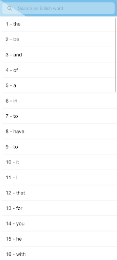 English 5000 Vocabs Screen 2