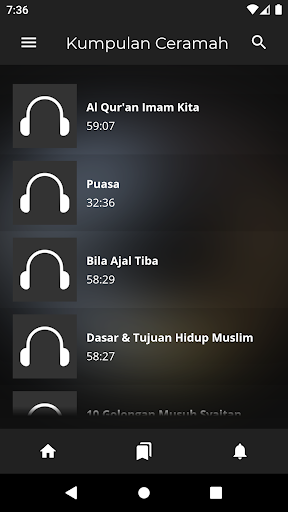 Android application Ceramah KH Zainuddin MZ screenshort