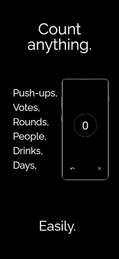 Android application Fluent Counter. screenshort