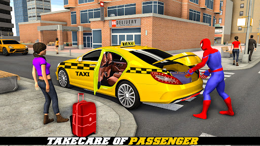 Superhero Car Games Taxi Games Screen 3