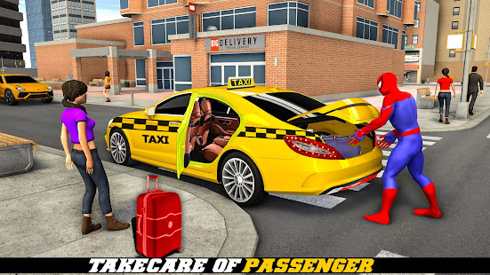 Superhero Car Games Taxi Games 1.2 APK screenshots 3