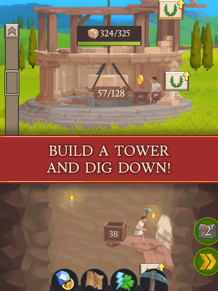 Idle Tower Miner Idle Games v1.98 MOD (Gold/Diamonds) APK