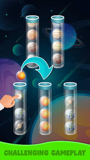 Android application Planet Sort Puzzle Game screenshort