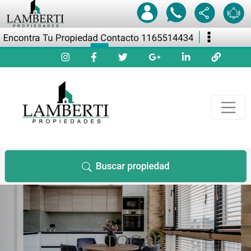 Android application Lamberti Propiedades screenshort