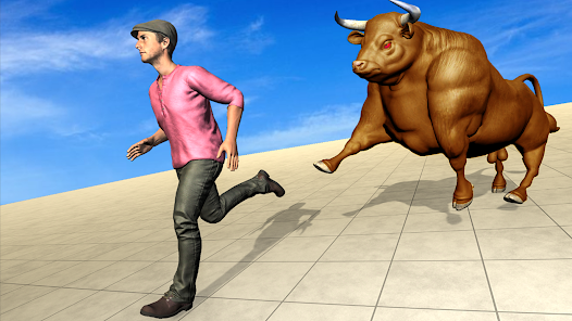 Captura de Pantalla 7 Angry Wild Bull Attack Game 3d android