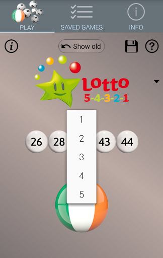 Irish Lotto Pro: Algorithm Screen 2