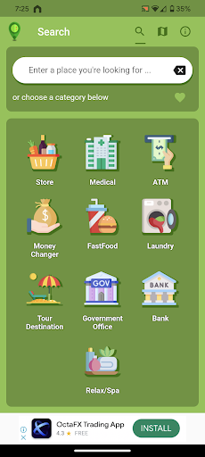 Android application Palawan Map screenshort