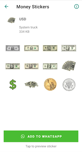 Money Stickers Screen 3