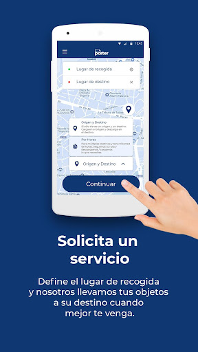 Android application Porter - Transportes y mudanza screenshort