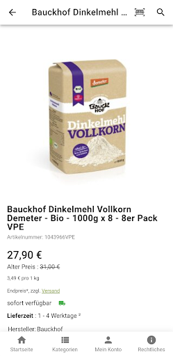 vekoop - veganer Onlineshop Screen 3