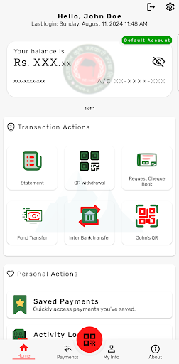 Android application Laganshil Smart Banking screenshort
