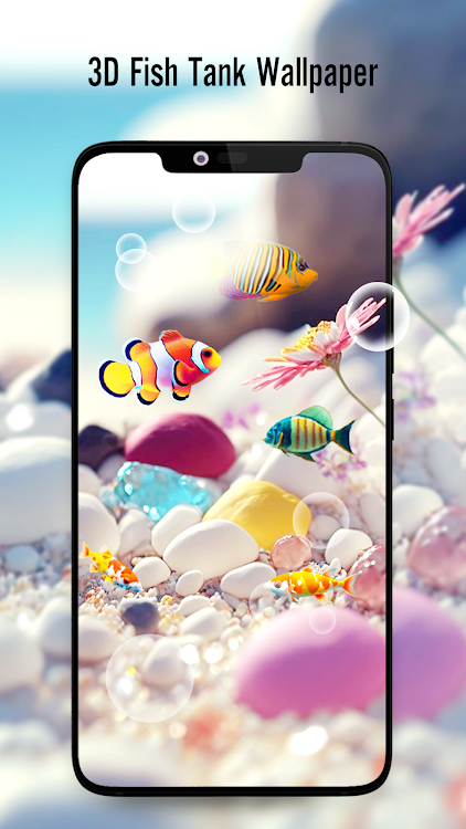 Fish On Screen 3D Wallpaper - 17 - (Android)