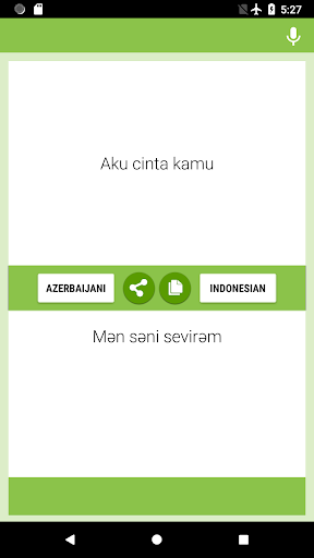 Azerbaijani-Indonesian Transla Screen 2