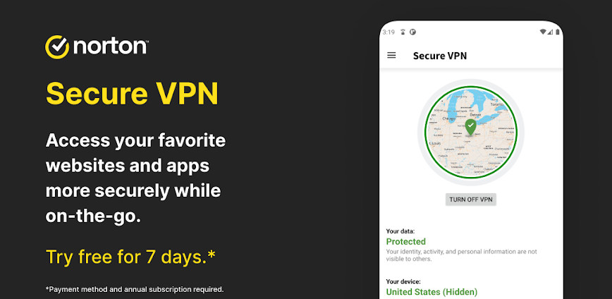 Norton VPN MOD APK Free Download v3.8.0.16427 (Premium/Global Servers)