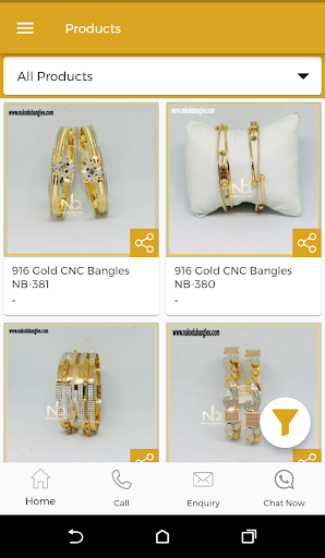 Nakoda Bangles - Gold Bangles