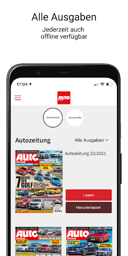 AUTO ZEITUNG ePaper Screen 2