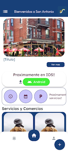Android application San Antonio Servicios screenshort