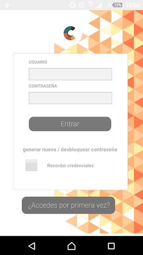 Android application Mi Compensación screenshort