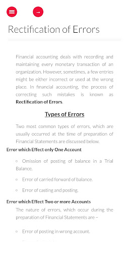 Android application Learn Financial Accounting screenshort