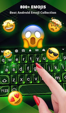 Cyber Green Wallpaper Keyboardのおすすめ画像3