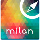 Milan Offline Map Guide Hotels icon