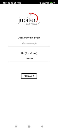 Android application Jupiter Mobile screenshort