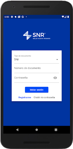 Android application SALUD ROSARIO APP screenshort