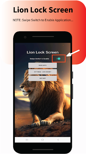 Lion Lock Screen-Live Cricket Screen 2