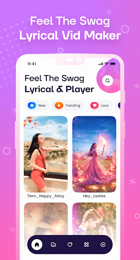 Android application Feel The Swag Vid Status Maker screenshort