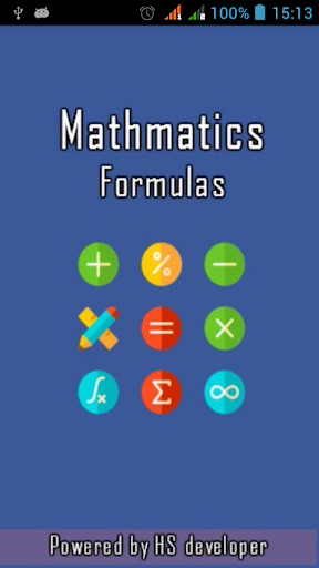 Android application Mathematics Formulas screenshort
