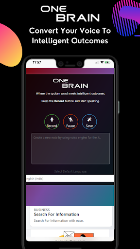 OneBrain - Generative AI Suite Screen 2