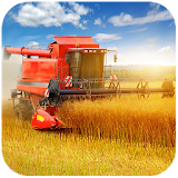 Wheat combine harvester Jigsaw icon