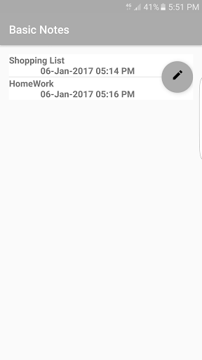 Basic Notes Screen 2