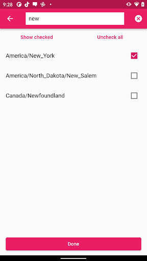World Time Zone Converter Screen 2