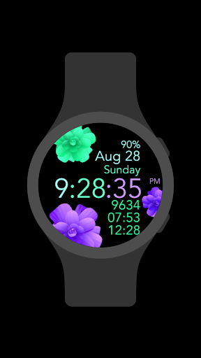 Turquoise Purple -Not Animated Screenshot 2 - AppWisp.com