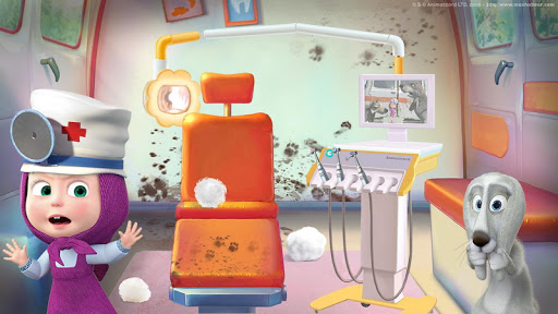Masha and the Bear: Free Dentist Games for Kids  screenshots 12