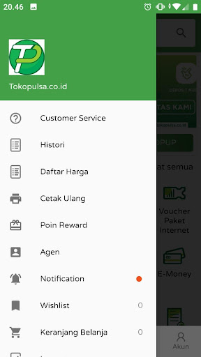 Tokopulsa.co.id: TopUp, PPOB Screen 2