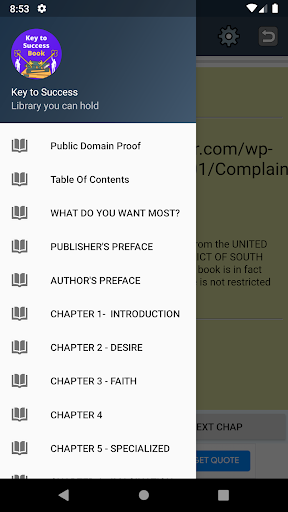Android application Key to Success Book - Offline screenshort