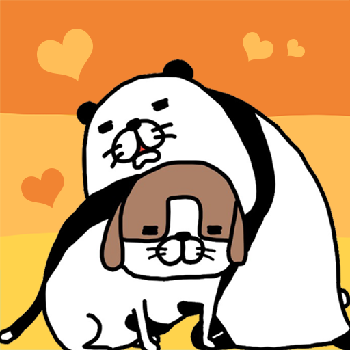 Panda and Dog: Always Dog Cute  Icon