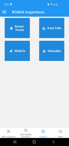 Android application Roada Inspections screenshort