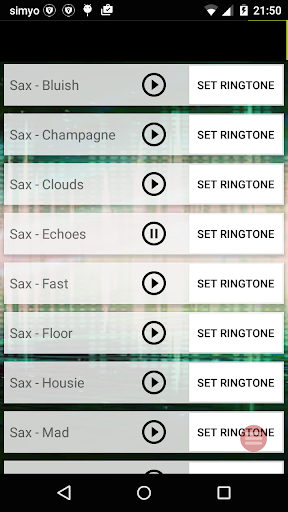 Android application Ringtones: Sax tunes screenshort