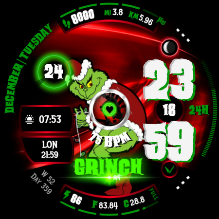 GRINCH Christmas Watch Face screenshot 34