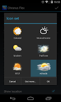 screenshot of Chronus: VClouds Weather Icons