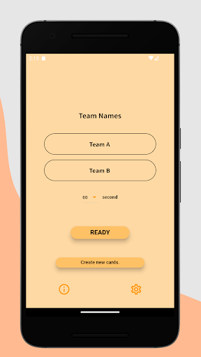 Android application Taboo - Tell me! screenshort