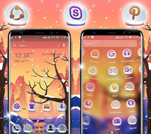 Winter Forest Launcher Theme Screen 3