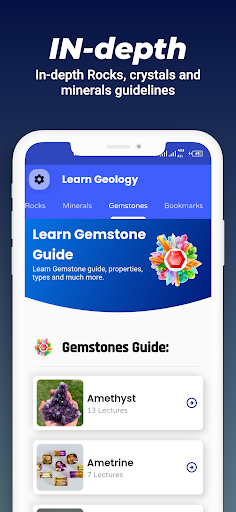 Screenshot of Rocks, Crystal and mineral Pro