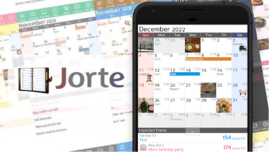 Jorte Calendar & Organizer MOD APK 1.9.15 (Premium Unlocked) 1