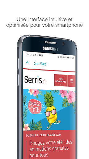 Android application Serris screenshort