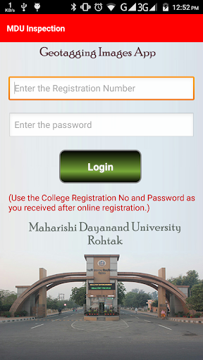Android application MDU Inspection screenshort